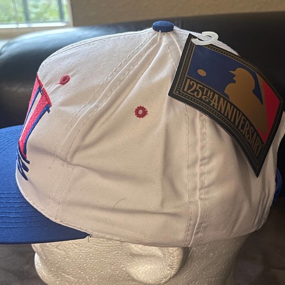Vintage Chicago Cubs 125th Anniversary MLB Snapback Hat 90’s Cap 1994 NWT - Picture 3 of 8